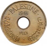 Palestine. 10 Mils, 1941 PCGS MS63