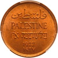 Palestine. 1 Mil, 1927 PCGS MS66 RD