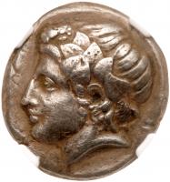 Thrace, Maroneia. Silver Tridrachm (16.04g), ca. 386-347 BC