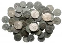 Indo-Scythian Original Hoard - 71-piece group of Azes I and II Billon or Bronze Tetradrachms