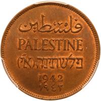 Palestine. 2 Mils, 1942 PCGS MS64 RB