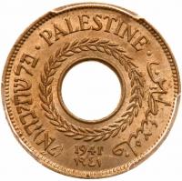 Palestine. 5 Mils, 1941 PCGS MS64