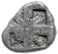 Cimmerian Bosporos, Pantikapaion. Silver Obol (0.60 g), ca. 480-470 BC VF - 2