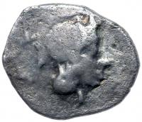 Judaea, Yehud (Judah). Silver Gerah (0.49 g), ca. 375-332 BCE VF