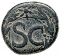 Judaea. Legionary countermarked issue. Ã As (13.91 g), late 1st-2nd century AD. - 2