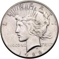 1928 Peace $1 PCGS MS63