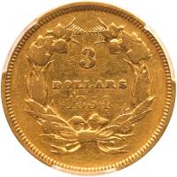 1854 $3 Gold - 2