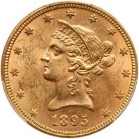 1895 $10 Liberty PCGS MS63