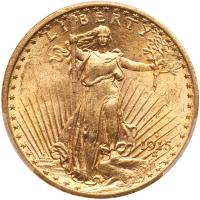 1915-S $20 St. Gaudens PCGS MS62