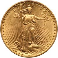 1922-S $20 St. Gaudens PCGS MS61