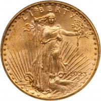 1923 $20 St. Gaudens NGC MS63