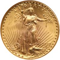 1927 $20 St. Gaudens NGC MS65