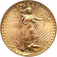 1927 $20 St. Gaudens NGC MS65