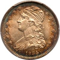 1834 Bust 25C PCGS MS66