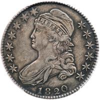 1820/19 Bust 50C. Curl Base 2 PCGS EF40