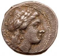 Sicily, Tauromenion. Silver 4 Litrai (3.08 g), ca. 304-289 BC Choice VF