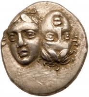 Moesia, Istros. Silver Drachm (5.62 g), 4th century BC EF