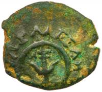 Judaea, Hasmonean Kingdom. Alexander Jannaeus (Yehonatan). Ã Prutah (2.65 g), 103-76 BCE - 2