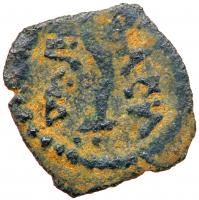 Judaea, Herodian Kingdom. Herod I. Ã Lepton (0.79 g), 40 BCE-4 CE Choice VF