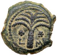 Judaea, Procuratorial. Marcus Ambibulus. Ã Prutah (1.90 g), 9-12 CE EF - 2