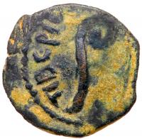 Judaea. Procuratorial. Pontius Pilate. Ã Prutah (2.35 g), 26-36 CE VF