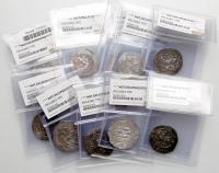 Sasanian Kingdom. Late Empire Lot of Silver Drachm's VF to EF