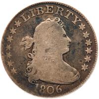 1805 Draped Bust Quarter Browning-5 Rarity-5- ANACS graded G6