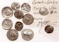 10-Piece Lot of Choice Quality Greek Silver Fractions, ca. 3rd-2nd Century BC