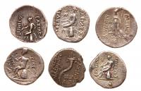 6-Piece Lot of Greek Silver Drachms, ca. 2nd-1st century BC - 2