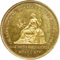 Medal. Gilt Bronze. 34.7 mm. By T. Wyon. On the Visit of Grand Duchess Catherine Pavlovna to England, 1814. - 2