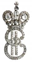Maid of Honor Cipher. In the form of the Cyrillic initial âEâ for the Empress Catherine II. Late 18th Century.