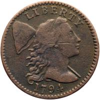 1794 S-69 R3 Head of 1795 VG10