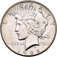 1928 Peace $1 PCGS MS62