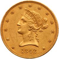 1842-O $10 Liberty