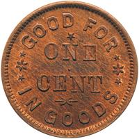 (1861-1864) US Civil War Store Card Token New Hampshire 120A-1a R5 MS63