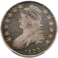 1822 Bust 50C PCGS VG10