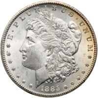 1885-CC Morgan $1 MS63