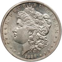 1889-S Morgan $1 PCGS AU58