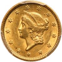 1851 $1 Gold Liberty PCGS MS62