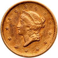 1852 $1 Gold Liberty