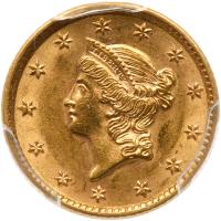 1853 $1 Gold Liberty PCGS MS62