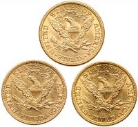 A lot of Liberty $5 Gold - 2