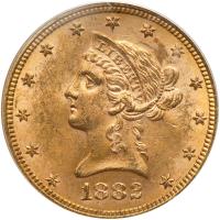 1882 $10 Liberty PCGS MS62