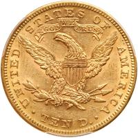 1884 $10 Liberty PCGS AU58 - 2