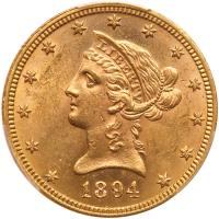 1894 $10 Liberty PCGS MS62