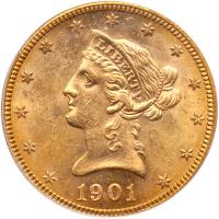 1901-S $10 Liberty PCGS MS62