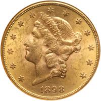 1898-S $20 Liberty NGC MS61