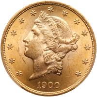 1900 $20 Liberty PCGS MS63