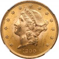 1900 $20 Liberty NGC MS63