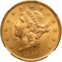 1900 $20 Liberty NGC MS63